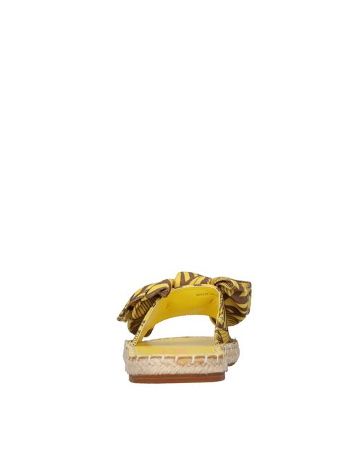 Mules in tessuto TWINSET | 221ACT170GIALLO-MARRONE
