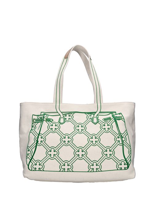 Borsa in tessuto V°73 | 73BS7RE01LNATURALE-VERDE