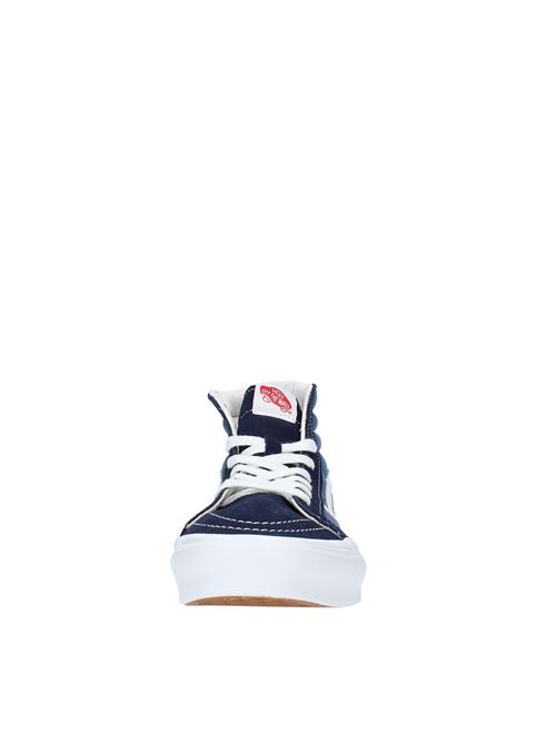 Sneakers alta in camoscio e tessuto VANS | VN0A4B5OC1CELESTE-BLUE