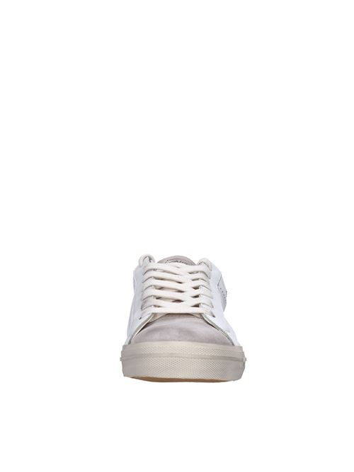Sneakers in pelle e camoscio 4B12 | EVO-U11BIANCO-BEIGE-BLU