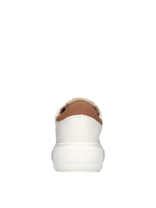 Sneakers in ecopelle ACBC | SHACBNWOBIANCO-MARRONE