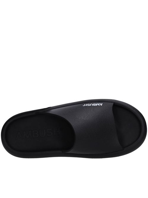 Mules in tessuto e gomma AMBUSH | BMIC005S23MAT001001NERO