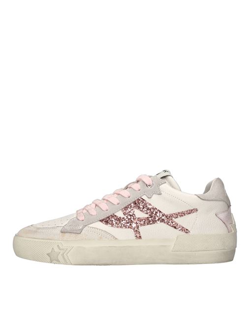 Sneakers modello MOONLIGHT in pelle ASH | MOBIANCO-GRIGIO-BRONZO