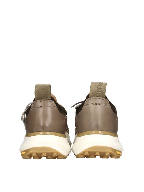 Leather and fabric sneakers BUTTERO | B10071VARB-UGMARRONE-VERDE