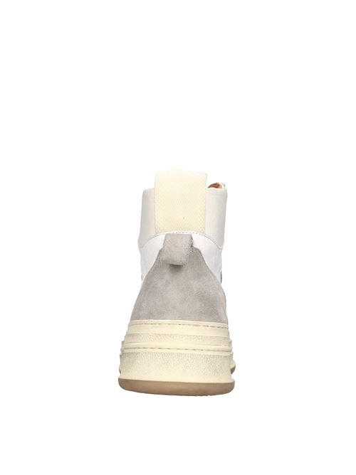 Leather and suede sneakers BUTTERO | B9500VARA-UGBIANCO-GRIGIO