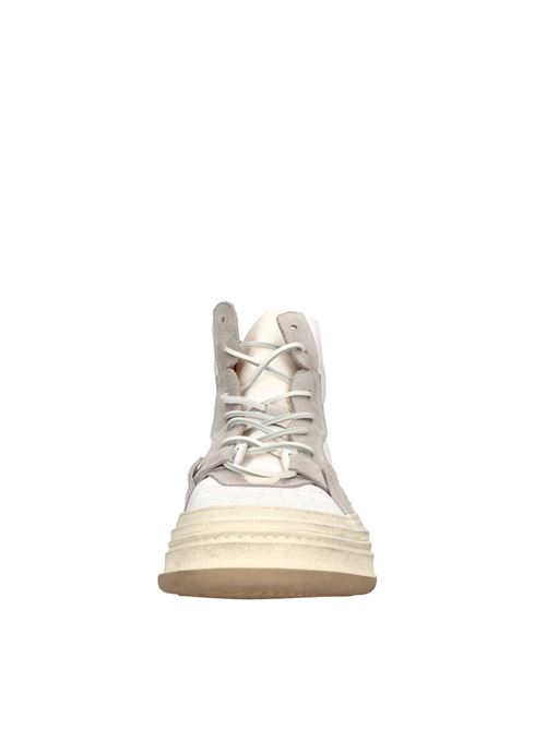 Leather and suede sneakers BUTTERO | B9500VARA-UGBIANCO-GRIGIO
