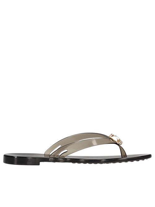 Sandali flat Jelly in PVC e Swarovski CASADEI | 0179DS.BEAC000NERO