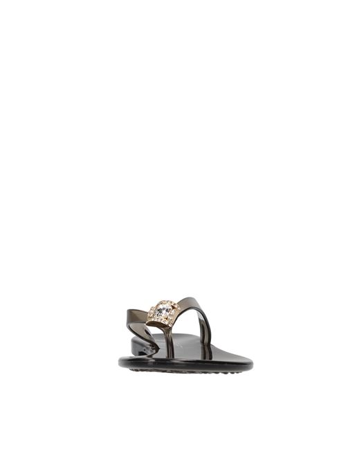 Sandali flat Jelly in PVC e Swarovski CASADEI | 0179DS.BEAC000NERO