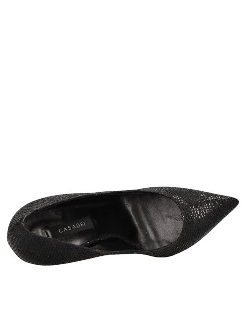 Décolleté in tessuto e glitter CASADEI | 1F916W120TNERO