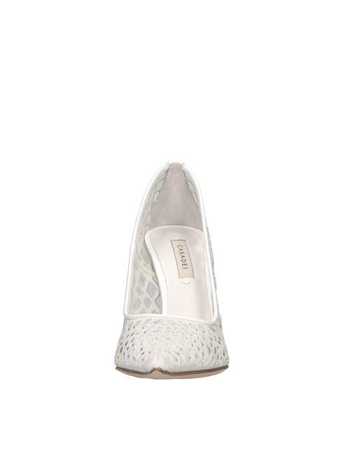 Décolleté blade in plexi e pelle CASADEI | 1F943X100MBIANCO