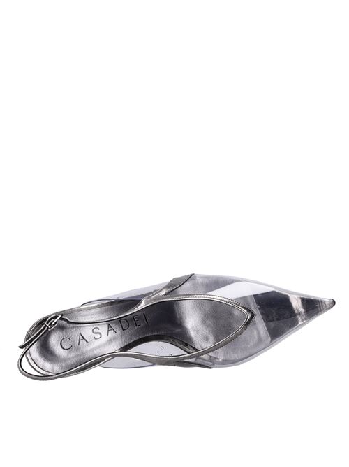 Décolleté slingback in plexi e pelle CASADEI | 1G583W0501ZINCO
