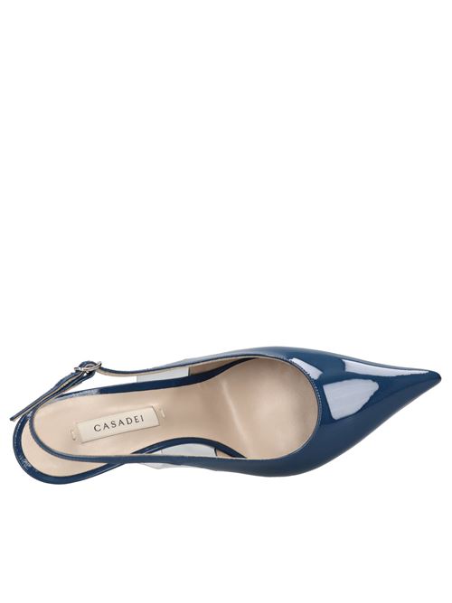 Décolleté slingback Blade in vernice e plexi CASADEI | 1G590X080MC14815406BLU