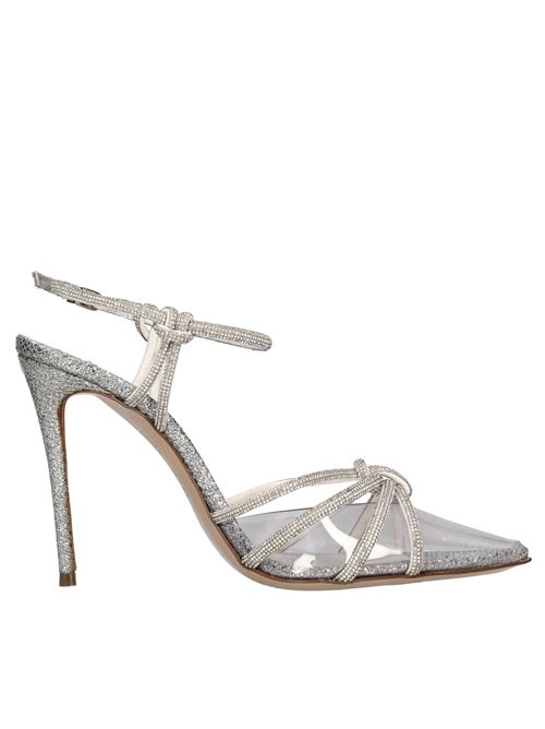 Décolleté slingback in plexi strass e glitter CASADEI | 1H922Z1001ARGENTO
