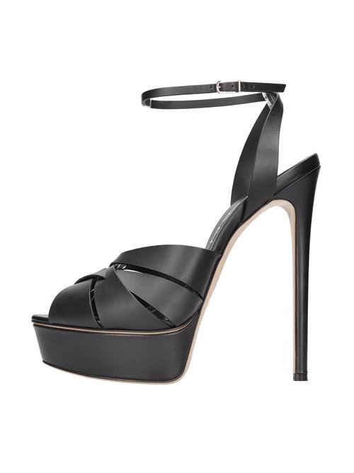 Leather sandals CASADEI | 1H952V1401FLORE9000NERO