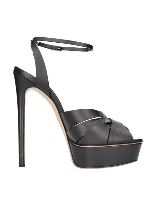 Leather sandals CASADEI | 1H952V1401FLORE9000NERO