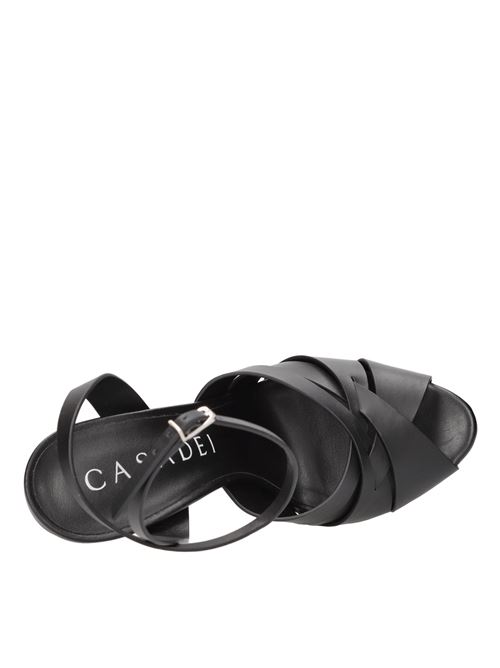 Leather sandals CASADEI | 1H952V1401FLORE9000NERO
