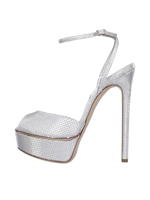 Sandali in pelle e tessuto CASADEI | 1L091V1401ARGENTO