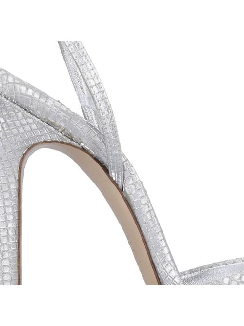 Sandali in pelle e tessuto CASADEI | 1L091V1401ARGENTO