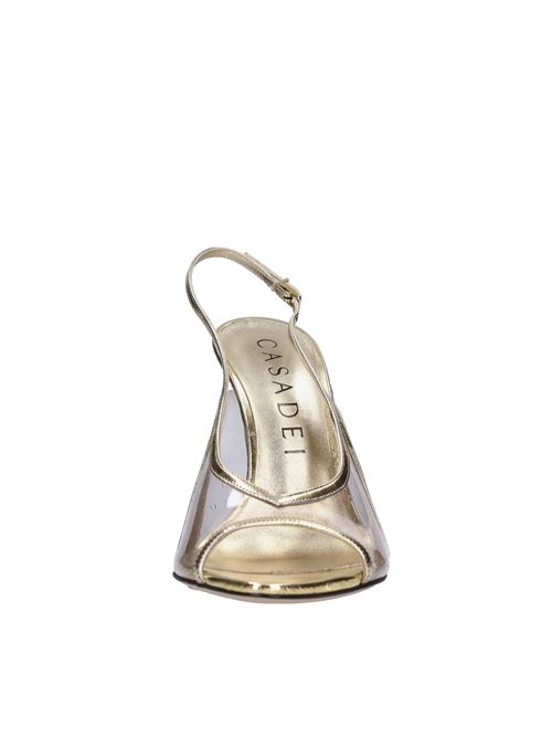 Leather and plexy sandals CASADEI | 1L169W1001ORO