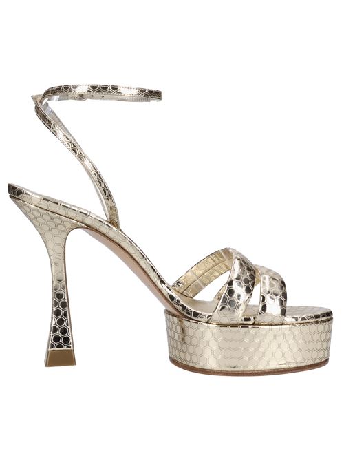 Leather sandals CASADEI | 1L195X1001PLATINO