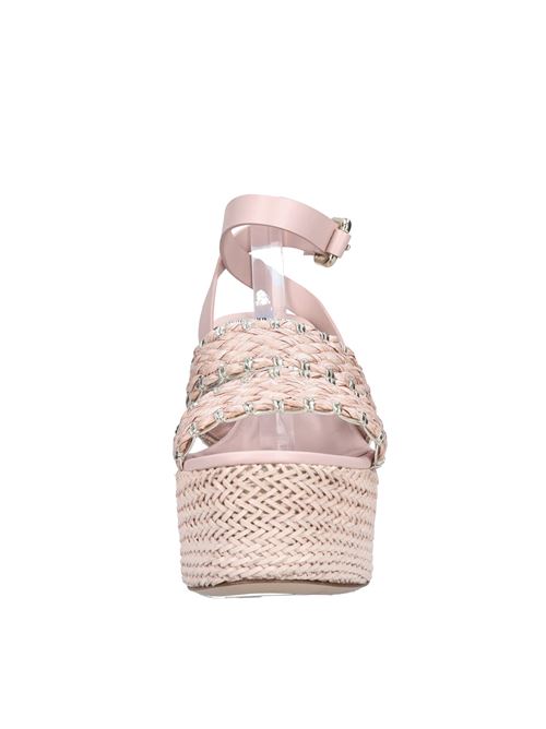 Leather and raffia sandals CASADEI | 1L268X1201ROSA
