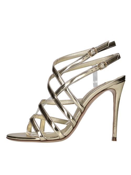 Sandali Interstellar in tessuto specchiato con inserti in Pvc CASADEI | 1L305J1001PLATINO