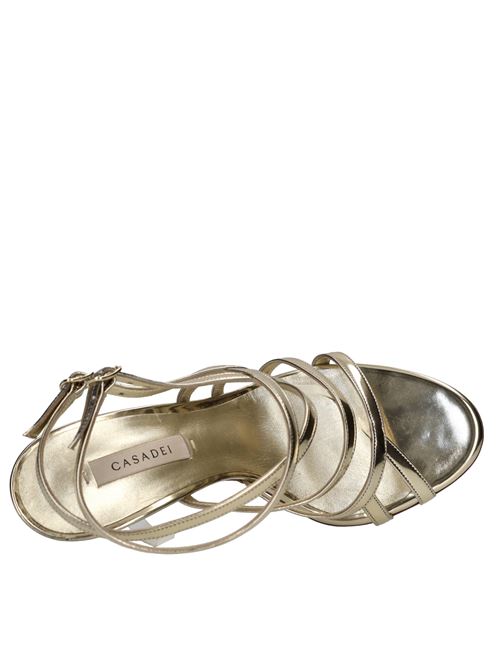 Sandali Interstellar in tessuto specchiato con inserti in Pvc CASADEI | 1L305J1001PLATINO