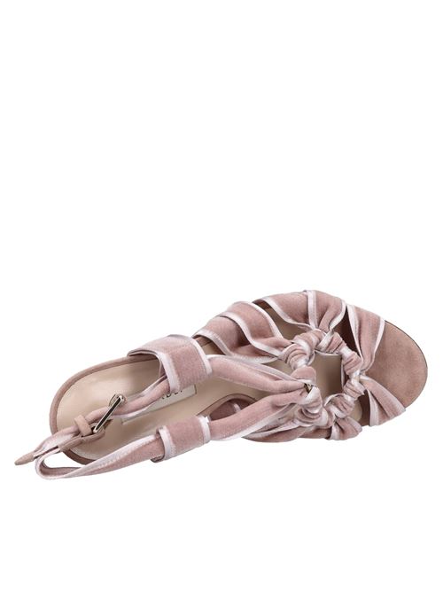 Velvet and suede sandals CASADEI | 1L720R1001SANDSTONE