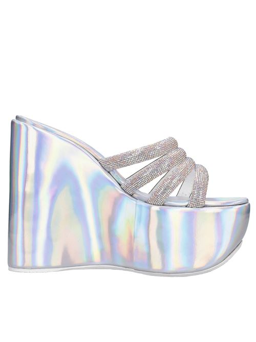Zeppe in pelle e strass CASADEI | 1M915V1401C2122B089ARGENTO