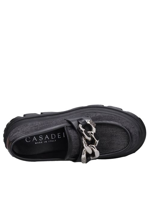 Fabric and leather moccasins CASADEI | 2D258W040NNERO