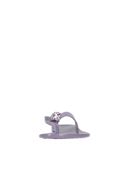 Sandali flat Jelly in PVC e Swarovski CASADEI | 2Y000D0101BEACH5102LILLA