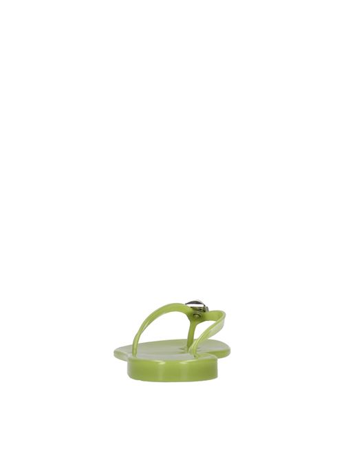 Sandali flat Jelly in PVC e Swarovski CASADEI | 2Y000D0101BEACH6504VERDE