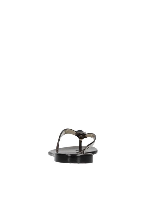 Sandali flat Jelly in PVC e Swarovski CASADEI | 2Y000D0101BEACH9000NERO