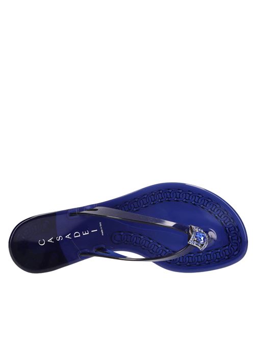 Sandali flat Jelly in PVC e Swarovski CASADEI | 2Y000D010.BEAC121NOTTE