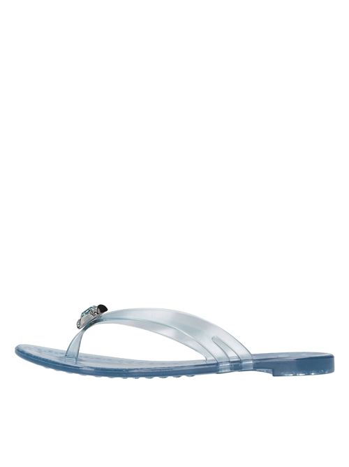 Sandali flat Jelly in PVC e Swarovski CASADEI | 2Y000D010.BEAC248BLU