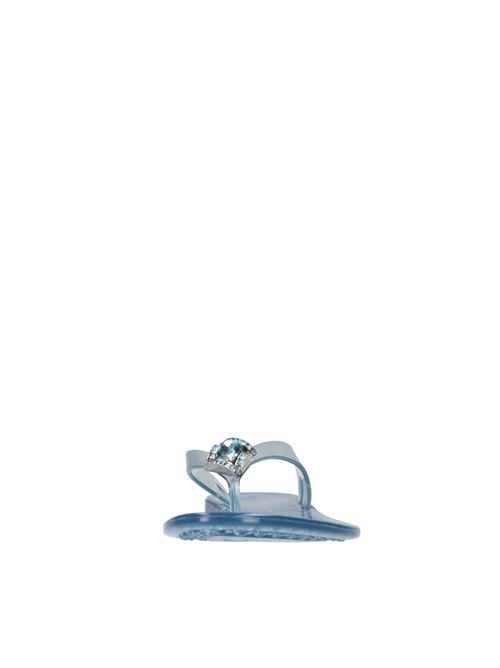 Sandali flat Jelly in PVC e Swarovski CASADEI | 2Y000D010.BEAC248BLU