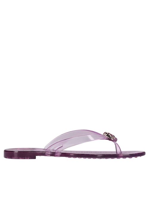 Sandali flat Jelly in PVC e Swarovski CASADEI | 2Y000D010.BEAC60MVIOLA