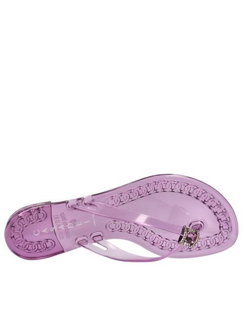 Sandali flat Jelly in PVC e Swarovski CASADEI | 2Y000D010.BEAC60MVIOLA
