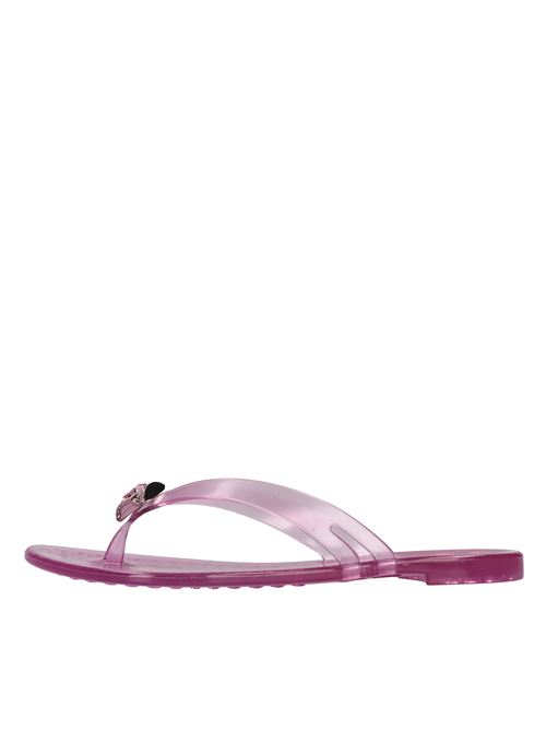 Sandali flat Jelly in PVC e Swarovski CASADEI | 2Y000D010.BEAC95BVIOLA