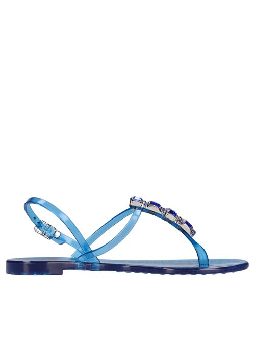 Sandali flat Jelly in PVC  e Swarovski CASADEI | 2Y010D010.BEACBLU