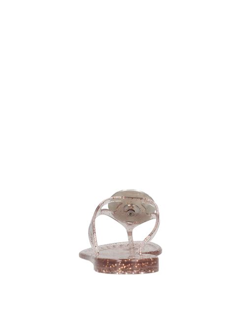 Sandali flat Jelly Glitter Liz in PVC e Swarovski CASADEI | 2Y221M0101BHGTBRONZO