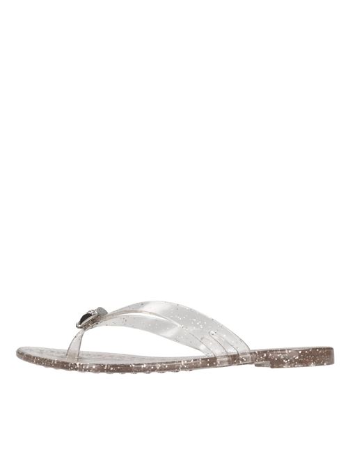 Sandali flat Jelly Glitter in PVC e Swarovski CASADEI | 2Y226M0101BHGLTA514ARGENTO