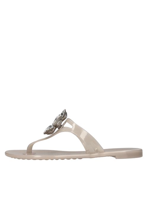 Sandali flat Jelly in PVC e Swarovski CASADEI | 2Y240U0101BEMFWSANDSTONE