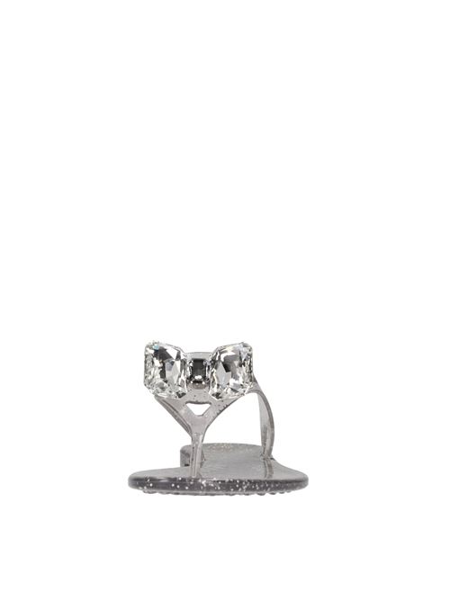 Sandali flat Jelly Glitter in PVC e Swarovski CASADEI | 2Y247V0101ARGENTO
