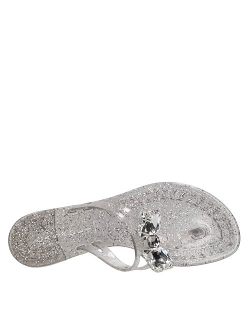 Sandali flat Jelly Glitter in PVC e Swarovski CASADEI | 2Y247V0101ARGENTO