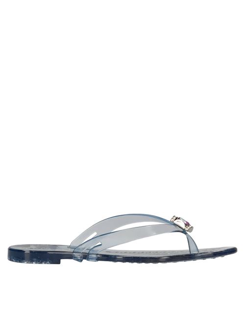Sandali flat Jelly in PVC e Swarovski CASADEI | 2Y391G010.C604251AZZURRO