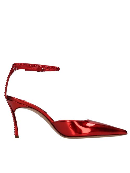 Décolleté slingback blade in pelle e strass CASADEI | 1H014Y080LIPSTICK