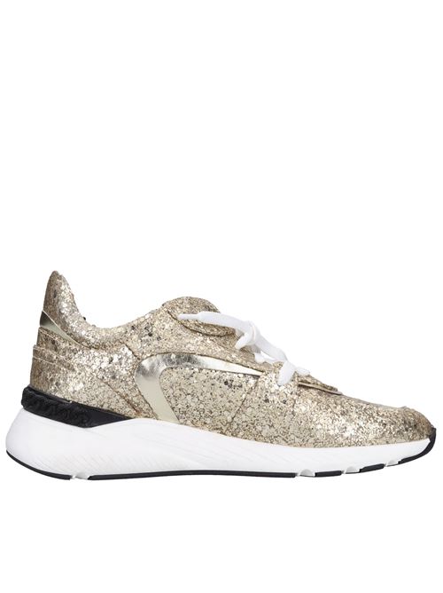 Leather and glitter trainers CASADEI | VZ0040_CASAORO