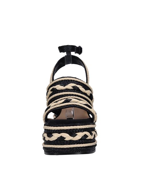 Sandali in tessuto CASTANER | FERMINA/198NERO-BEIGE