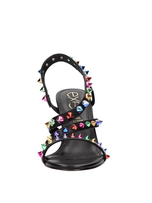 Sandali modello JENNY in pelle ed ecopelle EXE' | JENNY-700NERO-MULTICOLOR